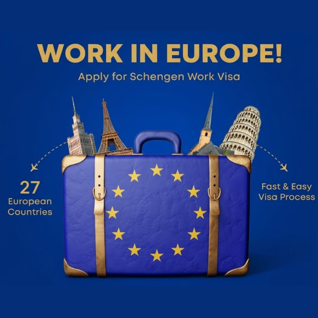 Image of Schengen work Visa.